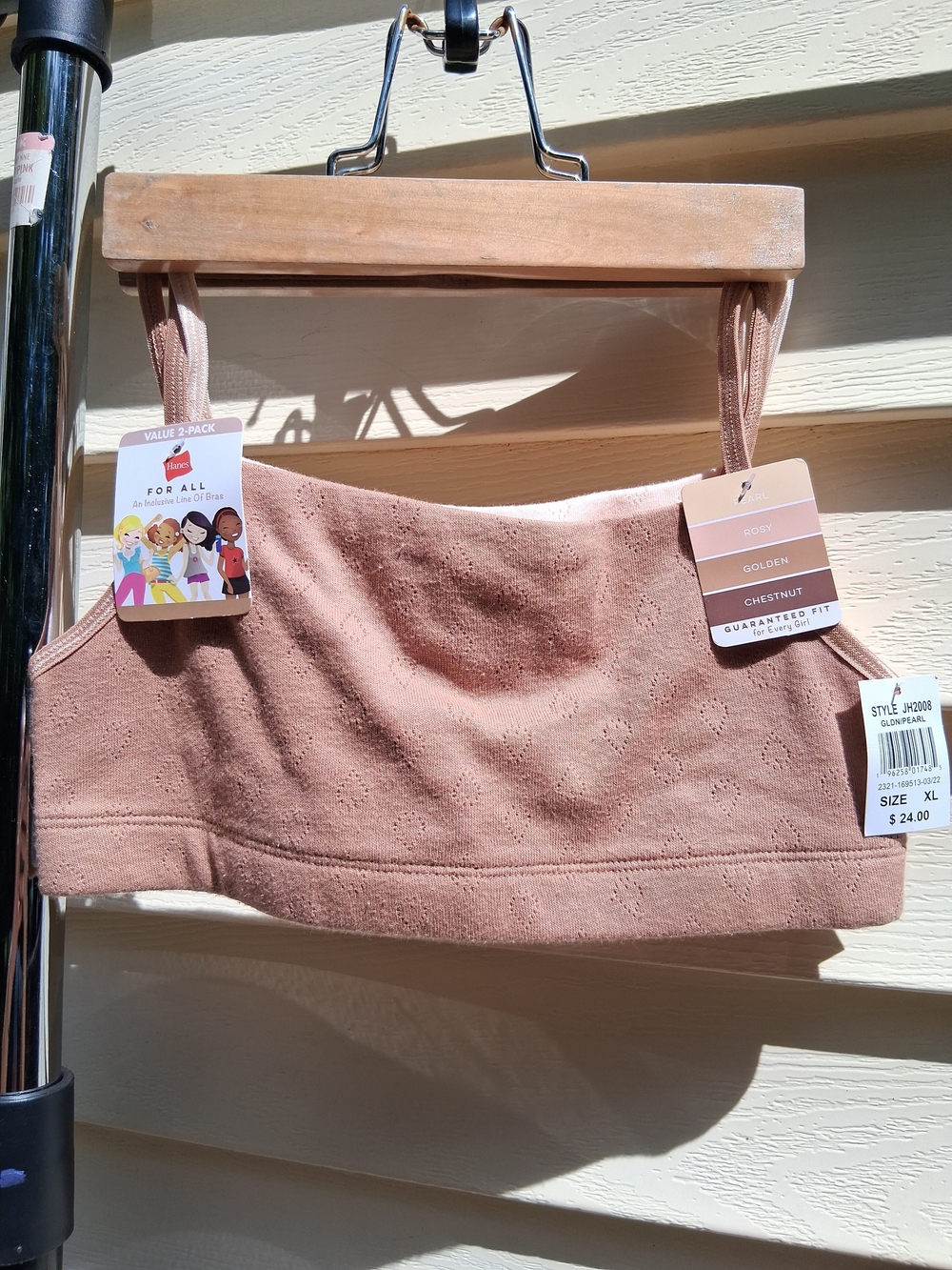 Hanes Girl's Training Bras 2 Pack Size XL NWT